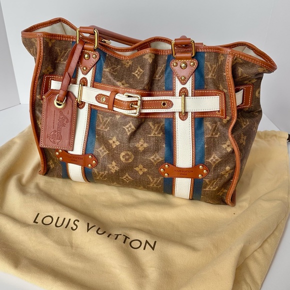 Louis Vuitton Limited Edition Tisse Rayures GM Tote - Picture 15 of 15